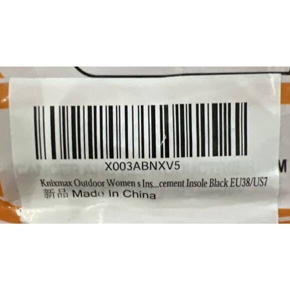 Knixmax Orthotic Sports Insoles Shoe Inserts Arch Support Womens Size 7- NEW - Picture 5 of 5